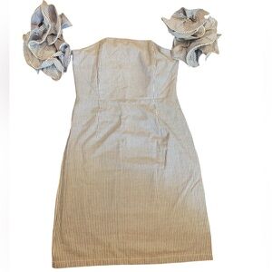 Stellah Blue and White Striped Preppy Dress Size Small